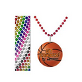 33" Basketball Pendant Bead Necklace
